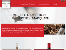 Tablet Screenshot of domaine-belmont.com
